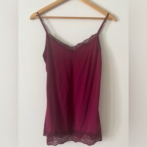 Smart Set Deep Red Lace Cami
